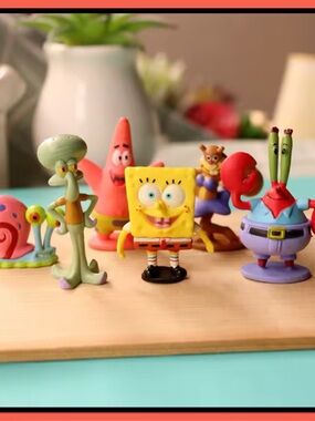 SpongeBob SquarePants Kids Toy Figure Set - Colorful Characters